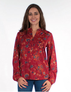 Chemisier manches longues...