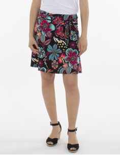 Jupe Maille Imprimé Tiaré