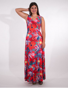 Robe longue maille imprimé... 2