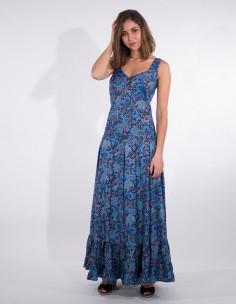 Robe Longue Bretelles Sari...