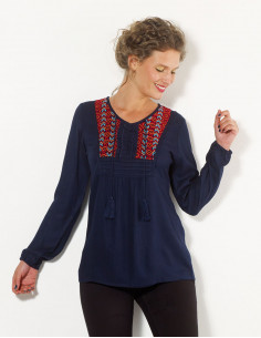 Chemisier Viscose Brode...