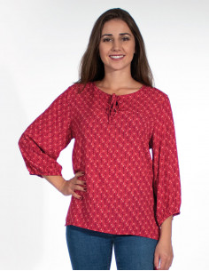 Chemisier Viscose Manches 3/4