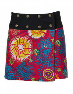 Jupe Coton Reversible Courte