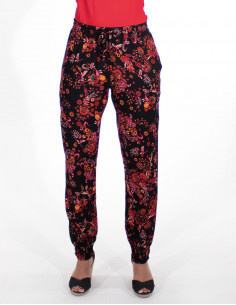 Pantalon Viscose Bas Smocke...