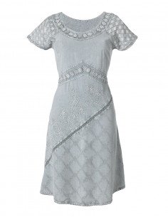 Robe viscose stone washed