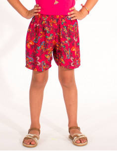 Short Fille Viscose Imprime...