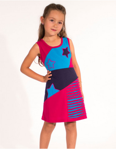 Robe Maille Coton Brode Debardeur Etoile