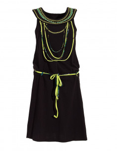 Robe maille encolure collier 2