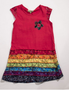 Robe fille maille 100% coton 2