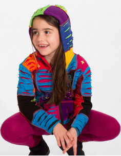 Veste maille coton patch à... 2