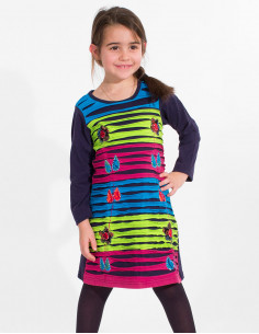 Robe maille coton arc en...