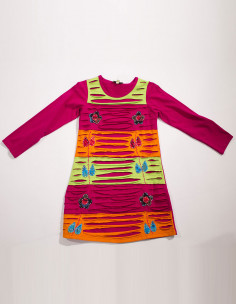 Robe maille coton arc en... 2