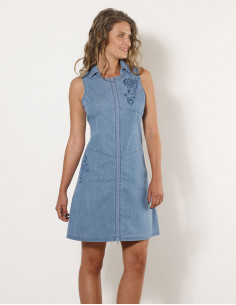 Robe Coton Jean Avec Zip...
