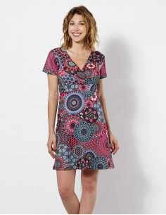 Robe maille imprimé Kale et...
