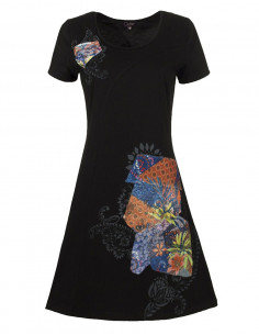 Robe maille avec patchs 2