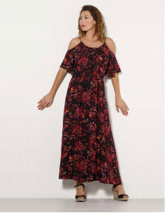 Robe longue viscose imprimé... 2