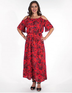 Robe longue viscose imprimé...