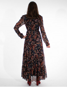 Robe longue doublée imprimé... 2