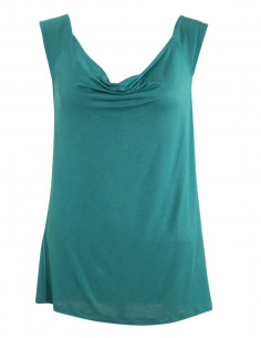 Débardeur uni col bénitier 2