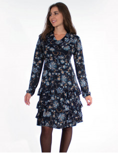 Robe maille doublée imprimé...