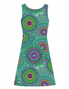 Robe longue maille imprimé... 2