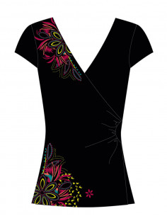 TShirt cache coeur imprimé... 2