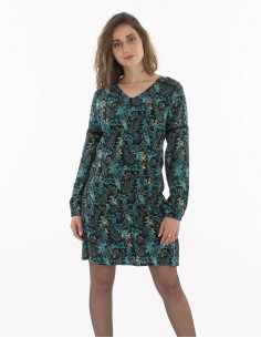 Robe imprimé Ludiana doré