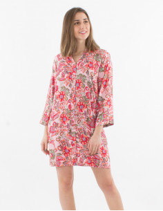 Robe manches 3/4 imprimé... 2