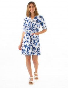 Robe manches 3/4 imprimé...