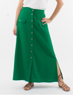 Jupe longue boutonnée 2