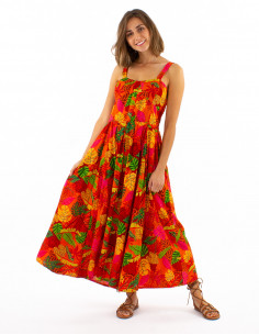 Robe bretelles smockée dos...