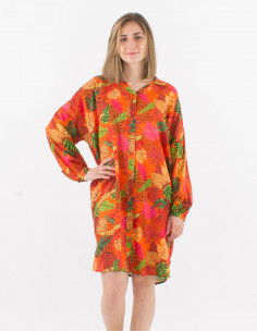 Robe tunique boutonnée... 2