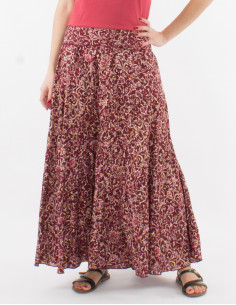 Jupe longue sari imprimé... 2