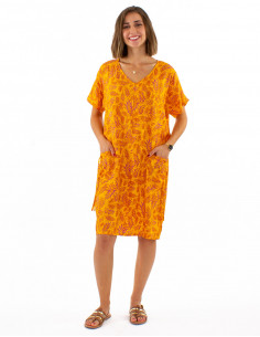 Robe manches courtes...