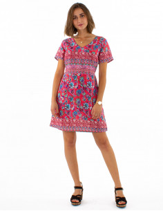 Robe manches courtes...