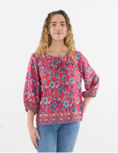 Chemisier imprimé Holi Flower 2