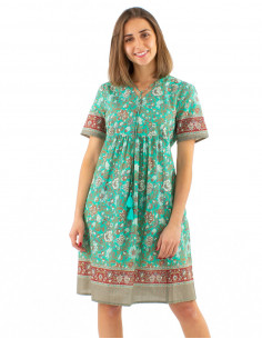 Robe manches courtes...