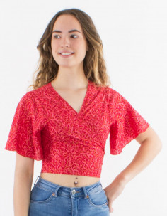 Top polyester manches...