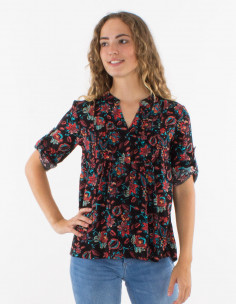 Chemisier viscose manches...