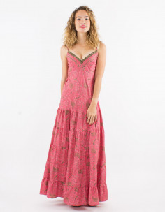 Robe longue polyester...