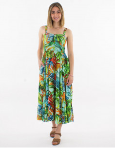 Robe viscose bretelles...