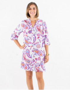 Robe courte polyester...