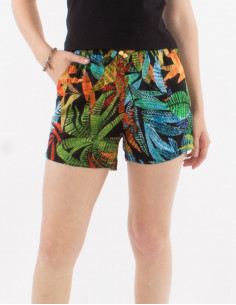 Short viscose imprimé Hawai 2