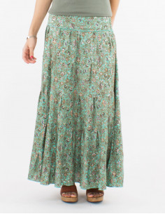 Jupe longue polyester à... 2