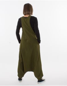 Combi longue coton stone wash unie 2