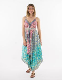 Combi longue polyester imprimé She argenté