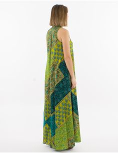 Robe longue polyester imprimé Patch 2