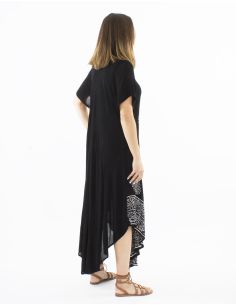 Robe umbrella crêpe de viscose manches courtes 2