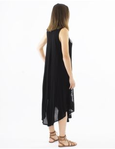 Robe umbrella crêpe de viscose sans manches 2