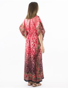 Robe polyester kaftan imprimée 2